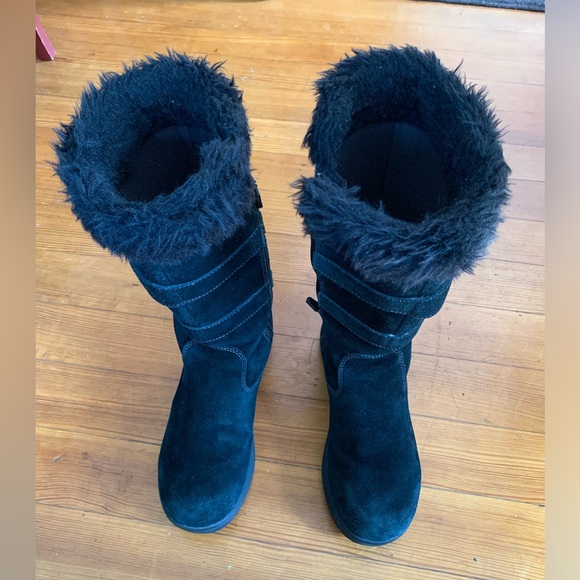 Ll Beam Women’s Nordic Tek2.5 Prima Loft Winter Boots Black Zip Sz 9 buckle Tall - Picture 11 of 16